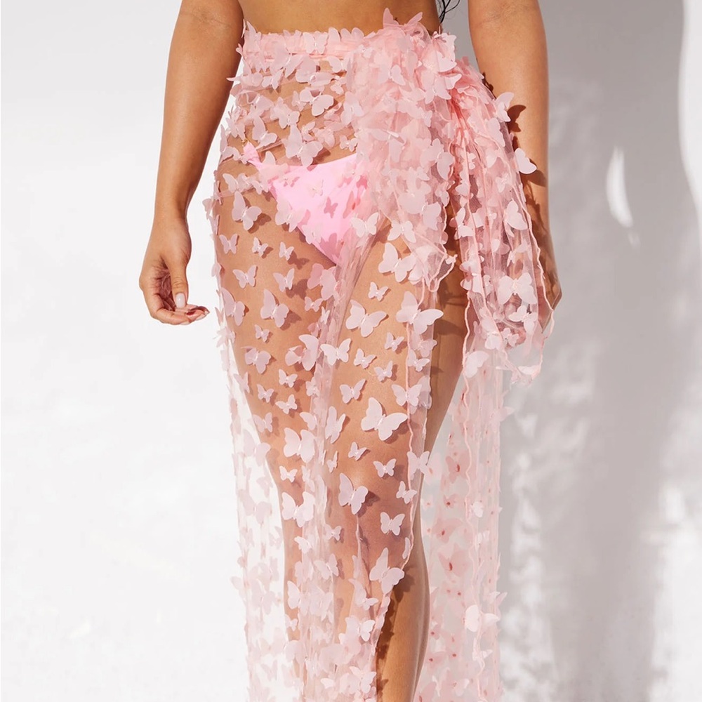 Judith Butterfly Cover Up Skirt - Pink